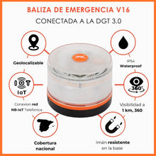 Cargar imagen en el visor de la galería, Baliza V16 Homologada DGT con Geolocalización, Cumple Normativa 2026