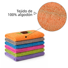 Cargar imagen en el visor de la galería, Paños de Cocina Rizo 100% Algodón 50x50cm - 6 unidades