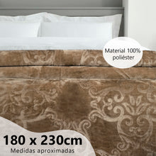 Cargar imagen en el visor de la galería, Manta Gruesa Reversible 180x230 cm para Sofá o Cama- Marrón