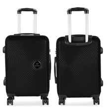 Cargar imagen en el visor de la galería, Maleta Círculos de Viaje Cabina, Mediana, Grande, rígida 100% ABS- Negro
