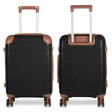 Cargar imagen en el visor de la galería, Maleta de Viaje de Cabina de Polipropileno, Ruedas Dobles 360º- Negro