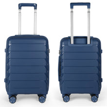 Cargar imagen en el visor de la galería, Maleta de Viaje de Cabina de Polipropileno, Resistente y Ruedas 360º- Azul Marino