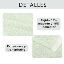 Cargar imagen en el visor de la galería, Manta o Colcha 4 Estaciones de Algodón- Verde