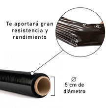 Cargar imagen en el visor de la galería, Film Negro para Embalar, Flexible y Resistente 50cm x 200metros