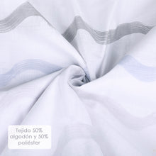 Cargar imagen en el visor de la galería, Juego Sábanas de Verano y Entretiempo 50% Algodón y 50% poliéster- Ondas Gris