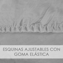 Cargar imagen en el visor de la galería, Juego Sábanas de Verano y Entretiempo 50% Algodón y 50% poliéster- Ondas Gris
