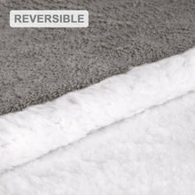 Cargar imagen en el visor de la galería, Manta Borreguito Sherpa Reversible 220x240 Extra Suave- Marrón