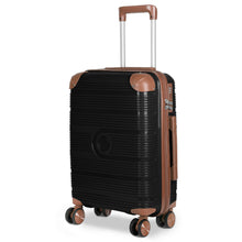 Cargar imagen en el visor de la galería, Maleta de Viaje de Cabina de Polipropileno, Ruedas Dobles 360º- Negro