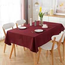 Cargar imagen en el visor de la galería, Mantel Antimanchas, Rectangular, Resistente, Impermeable- Granate