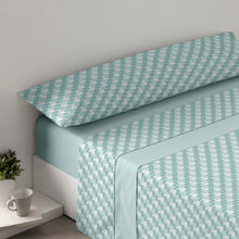 Cargar imagen en el visor de la galería, Juego de sábanas de 3 Piezas Invierno- Circulos Verde