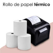 Cargar imagen en el visor de la galería, Rollo de Papel Térmico de 80x80x12mm Sin Bisphenol A para Impresora Térmica- 6 rollos