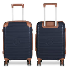 Cargar imagen en el visor de la galería, Maleta de Viaje de Cabina de Polipropileno, Ruedas Dobles 360º- Azul Marino