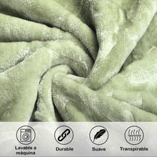 Cargar imagen en el visor de la galería, Manta Gruesa Reversible 180x230 cm para Sofá o Cama- Khaki