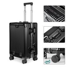 Cargar imagen en el visor de la galería, Maleta de Cabina con Neceser de Policarbonato y ABS con USB- Negro
