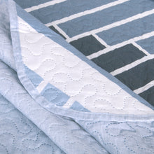 Cargar imagen en el visor de la galería, Colcha Bouti Rombos para Verano y Primavera- Rombos Azul