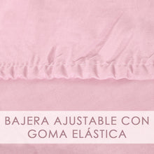 Cargar imagen en el visor de la galería, Juego Sábanas Estampadas de Verano y Entretiempo 100% Poliéster- Hojas Rosa