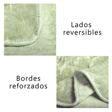 Cargar imagen en el visor de la galería, Manta Gruesa Reversible 180x230 cm para Sofá o Cama- Khaki