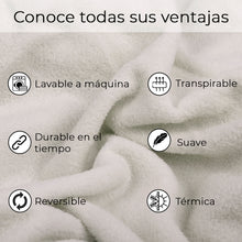 Cargar imagen en el visor de la galería, Manta Coral Suave 130x170cm Ligera, Cálida-Arena