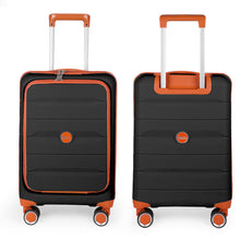 Cargar imagen en el visor de la galería, Maleta de Cabina 55x22x36cm de Polipropileno con Cerradura TSA - Negro