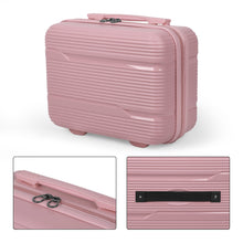 Cargar imagen en el visor de la galería, Juego de 4 Maletas de Viaje Neceser, Cabina, Mediana y Grande de Polipropileno- Nude Pink