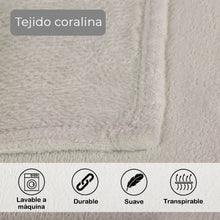 Cargar imagen en el visor de la galería, Manta Coral Suave 130x170cm Ligera, Cálida-Arena