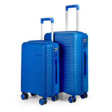 Cargar imagen en el visor de la galería, Juego de 2 Maletas de Viaje Cabina y Mediana- Azul