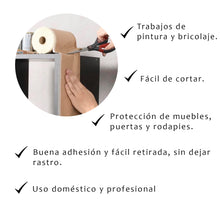 Cargar imagen en el visor de la galería, Cinta de Carrocero adhesiva con Papel 15cmx20m