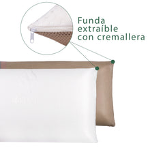 Cargar imagen en el visor de la galería, Almohada viscoelástica Suave y Relajante Aloe Vera Fresh 3D, Doble Cara- 105cm