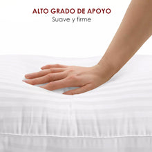 Cargar imagen en el visor de la galería, Almohada Ergonómica de Fibra Hueca Virgen Siliconada de Poliéster- 40x90cm