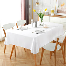 Cargar imagen en el visor de la galería, Mantel Antimanchas, Rectangular, Resistente, Impermeable- Blanco