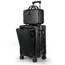 Cargar imagen en el visor de la galería, Maleta de Cabina con Neceser de Policarbonato y ABS con USB- Negro