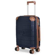 Cargar imagen en el visor de la galería, Maleta de Viaje de Cabina de Polipropileno, Ruedas Dobles 360º- Azul Marino