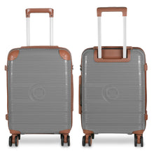 Cargar imagen en el visor de la galería, Maleta de Viaje de Cabina de Polipropileno, Ruedas Dobles 360º- Gris