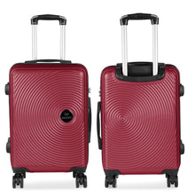 Cargar imagen en el visor de la galería, Maleta Círculos de Viaje Cabina, Mediana, Grande, rígida 100% ABS- Burdeos