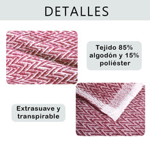 Cargar imagen en el visor de la galería, Manta o Colcha 4 Estaciones de Algodón- Granate