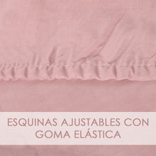 Cargar imagen en el visor de la galería, Juego Sábanas Estampadas de Verano y Entretiempo 100% Poliéster- Hojas Malva