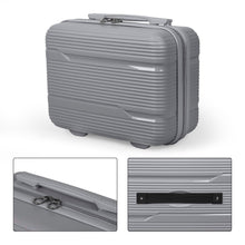 Cargar imagen en el visor de la galería, Juego de 4 Maletas de Viaje Neceser, Cabina, Mediana y Grande de Polipropileno- Gris