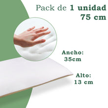 Cargar imagen en el visor de la galería, Almohada viscoelástica Suave y Relajante Aloe Vera Fresh 3D, Doble Cara- 75cm