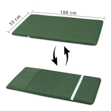 Cargar imagen en el visor de la galería, Cojín Tumbona Colchón 180x55x6cm . Ideal para Jardín, Piscina, Terraza- Verde