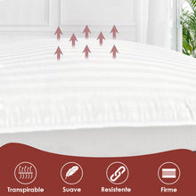 Cargar imagen en el visor de la galería, Almohada Ergonómica de Fibra Hueca Virgen Siliconada de Poliéster- 40x90cm