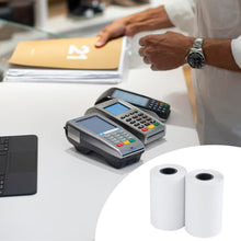 Cargar imagen en el visor de la galería, Rollos de Papel Térmico de 57x35x12mm sin Bisphenol-A para todos los TPV, Datafonos- 30 rollos