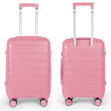 Cargar imagen en el visor de la galería, Maleta de Viaje de Cabina de Polipropileno, Resistente y Ruedas 360º- Rosa
