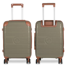 Cargar imagen en el visor de la galería, Maleta de Viaje de Cabina de Polipropileno, Ruedas Dobles 360º- Khaki Brown