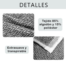 Cargar imagen en el visor de la galería, Manta o Colcha 4 Estaciones de Algodón- Negro