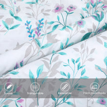 Cargar imagen en el visor de la galería, Juego Sábanas de Verano y Entretiempo 50% Algodón y 50% poliéster- Aguamarina