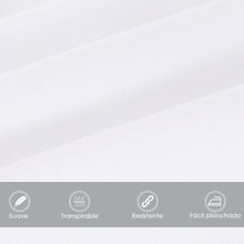 Cargar imagen en el visor de la galería, Juego Sábanas Estampadas de Verano y Entretiempo 100% Poliéster- Blanco