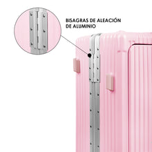 Cargar imagen en el visor de la galería, Maleta de Cabina de Policarbonato y ABS con USB- Rosa