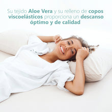 Cargar imagen en el visor de la galería, Almohada de Copos Viscoelásticos, Tejido Strech de Aloe Vera- 105cm