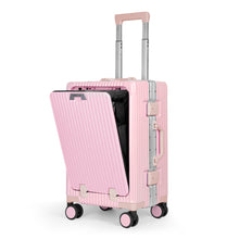 Cargar imagen en el visor de la galería, Maleta de Cabina de Policarbonato y ABS con USB- Rosa