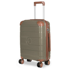 Cargar imagen en el visor de la galería, Maleta de Viaje de Cabina de Polipropileno, Ruedas Dobles 360º- Khaki Brown